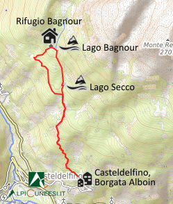 Carta schematica - Itinerario 15.08