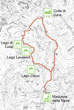 Carta schematica - Itinerario 15.10