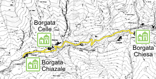 Carta schematica - Itinerario 15.13