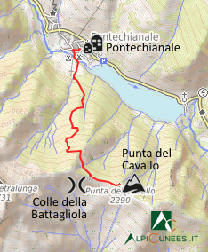 Carta schematica - Itinerario 15.21