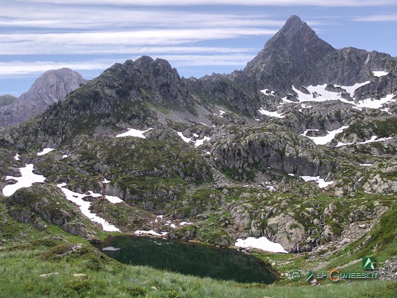 10 - Il Lago inferiore del Frisson dal sentiero per il Passo della Mena (2009)