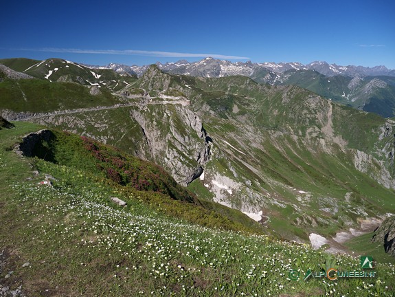 5 - Panorama sul Vallone della Boaria e, sullo sfondo, le Alpi Marittime (2014)