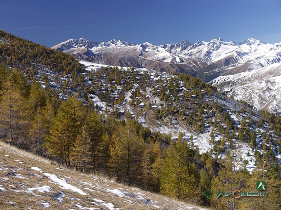 2 - Ausblick vom Pass Colle delle Selle Vecchie nach Frankreich (2010)