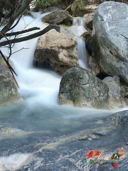 8 - Il torrente da attraversare a guado nel Vallon de Cainé (2014)