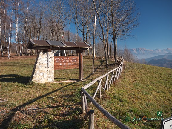 12 - L'ingresso dell'area attrezzata di Chiot Rosa (2020)